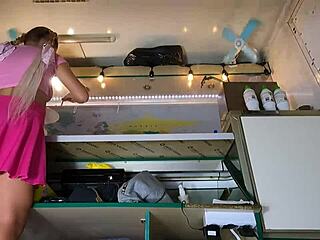 hidden cam sneaks peeks under skirts at work