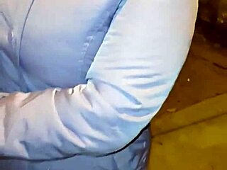 Curvy Milf Flashes Red Thong on Street Before Rough Outdoor Pounding