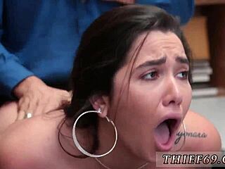 Petite teen police woman pounded hard in uniform for apparel theft