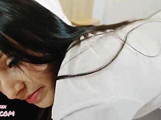 so i sneak my cute latina student stepdaughter into the room, seduce her tight pussy with doggystyle and missionary pounding till she rides me wet