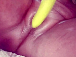 hey desi bhabhi shoved brinjal deep in shaved pussy today