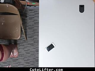 Avi Love caught red-handed? She submits to guard's fucking terms now cutelifter