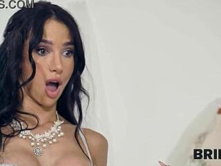 Bride4k Little Whore Fucked Hard on Wedding Couch While Groom Waits Next Door in Stockings