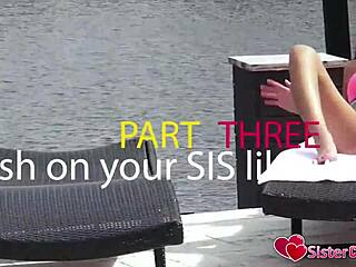 Annoying bro pisses off his cute stepsis on sistercums