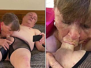 granny carmen devours cock deep in shocking fuchsia lingerie reveal