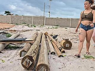 carpinteiro's payment surprise: bbw babes' ass licking anal threesome orgy