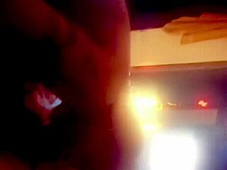 Hotwife's feet tease bull's big cock in heels. Socks handjob leads to intense wife sucking session.