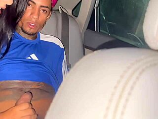 brazilian latina girlfriend with huge ass gets anal creampied by bbc stud in car while corno watches