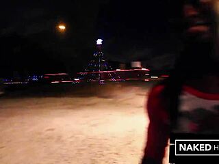 ebony jayla foxx big booty fucked christmas tree lot