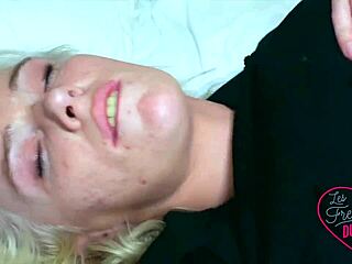 Oletsha Blonde MILF in Lingerie Craves French Slut Cock Worship