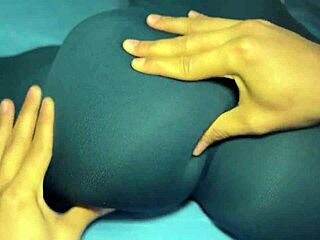 Gym girl's bubble butt teases with hot clothes in massage tease pt 1