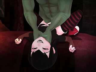 Mavis pounds hardcore in hotel room crossdressing frenzy