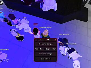 Intensely Dancing With Horny Young Safadas In Roblox Party Hall