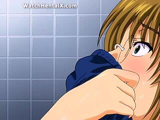 Anime hentai babe licks pussy before doggystyle creampie in steamy animation