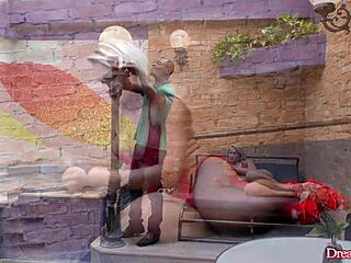 whoa black cock bareback anal on ts pamela lenvisk 😍 makes her assfucking cum hard with blowjob sucking crossdressing interracial gay vibes