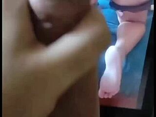 Neighbor Friend's Hot Cum Tribute Covers My Wife's Curves