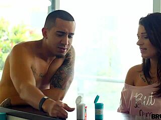 Stepsister roughly fucked hard by stepbrother's monster cock