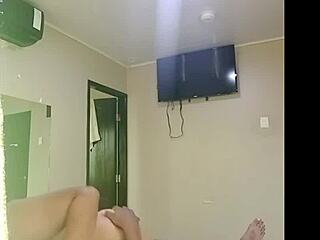 Bouncing hard on lover's cock for intense orgasms