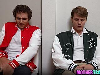 stepmoms 😍 handling those super horny stepsons in wild taboo group fuck with monster cocks 👅💦