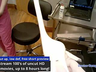 Dr Tampa Ultrasounds Nova Maverick's Shaved Pussy Backstage