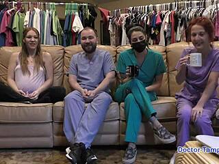 Dr Tampa Ultrasounds Nova Maverick's Shaved Pussy Backstage