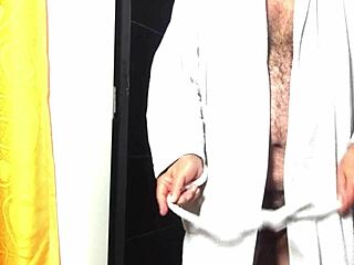 peeking in shower agarabas shakes big ass teases monster cock close-up gaping