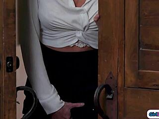 whoa stepmom takes stepdaughter's strapon deep in wild lesbian pound session