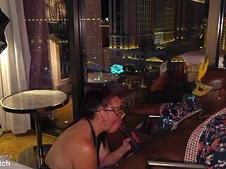 Hotwife Takes Massive BBC Bull Deepthroat and Creampie in Sin City Swingers Orgy!