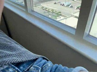 teasing girlfriend and friend rip clothes shake asses lick kiss during vegas suite sex