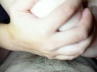 Stepmom's huge tits massage turns into homemade creampie bouncing boobs