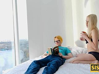 sis, wanna try these taboo licks on your shaved pussy with stepbro?