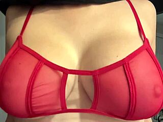 Artemisia Love Teases Juicy Tits In Sexy Red Bra