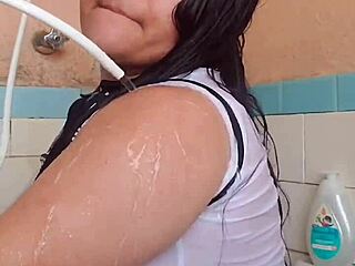 Mofozo horny big tits amateur takes rough facial from daddy