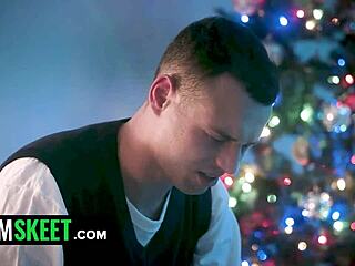 A freeuse christmas miracle with mature milf cougar deepthroating young cock in wild orgy fuckfest