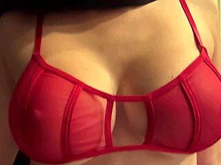 Artemisia Love Teases Juicy Tits In Sexy Red Bra