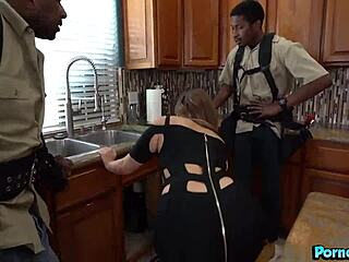 febby twigs 😩 bent over taking two monster black cocks deep in her curvy ass 👅💦