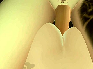 Master kneels to suck pet's cock then flips her for deep shemale pounding