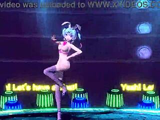 Hatsune Miku Bunny Goddess Nude Mod Boobs And Ass Exposed!