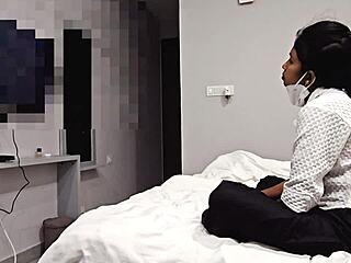 hey check out my gorgeous desi girlfriend getting pounded doggystyle by her young boyfriend's big cock