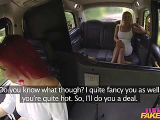 sienna day and roxy keogh fuck outdoors in fake taxi after lesbian fingering