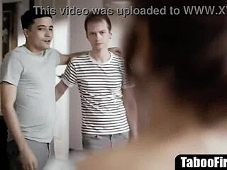 yo those vile step-sons fixing depressed stepmom's blues with hardcore dp 😈🍆💦