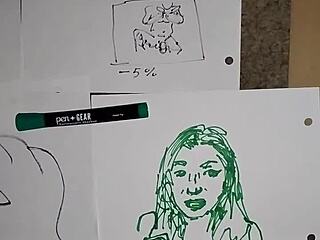 wanna see me practice drawing without jerking off?