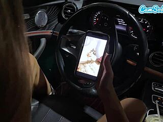 Hot Amateur Teen Masturbates at Car Wash Then Fucks Stepbrother Hard