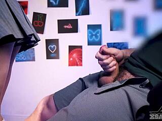 Stepdaughter grips thick dick hard with big tits and sucking lips xsanyany