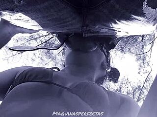 imagine her deepthroating that monster cock outdoors till cum explodes