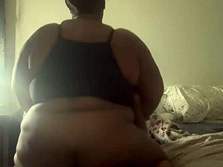 damn pregnant bbw babe rides bbc cowgirl to shake her big tits