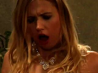 lesbian madame trembles as slave laps her pussy to orgasm