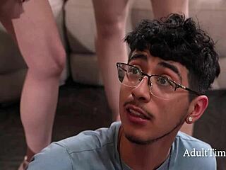 Ever wonder how one pervert bangs five horny milfs in wild group frenzy?