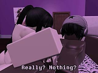 asian femdom rides black guy's cock cowgirl dominating roblox rule34 style