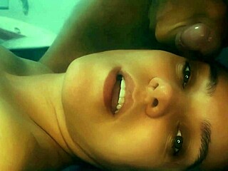 Watch this hot babe master sucking cock before taking massive facial cumshot